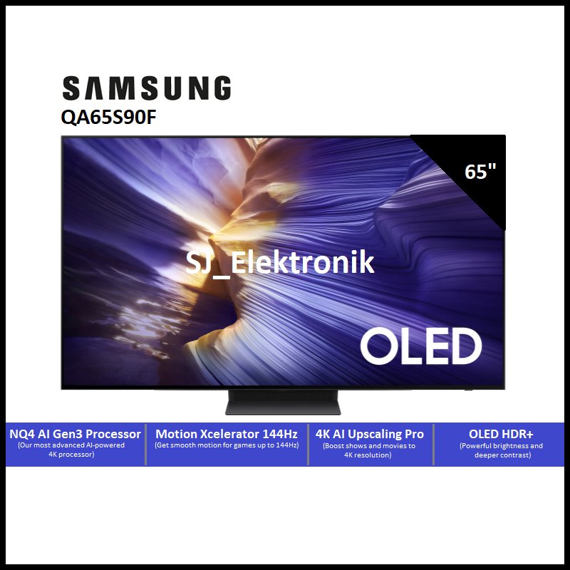 Samsung QA65S90F / 65S90F / 65S90 OLED S90F 4K Smart TV | QA65S90FAEXXD OLED 65 Inch