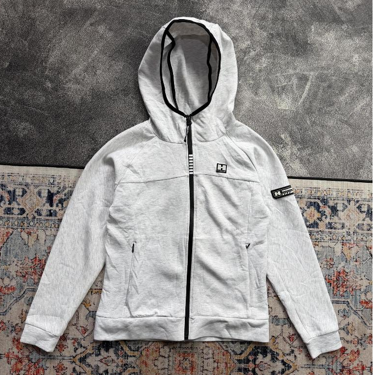 Hoodie Hummer Soft Shel XS Jaket Zipper Soft Gray