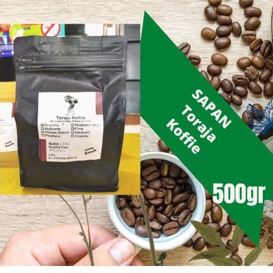 Toraja Koffie Kopi Bubuk Arabica Toraja 500gr  Kopi Arabika Toraja Sapan Kopi Bubuk Arabica