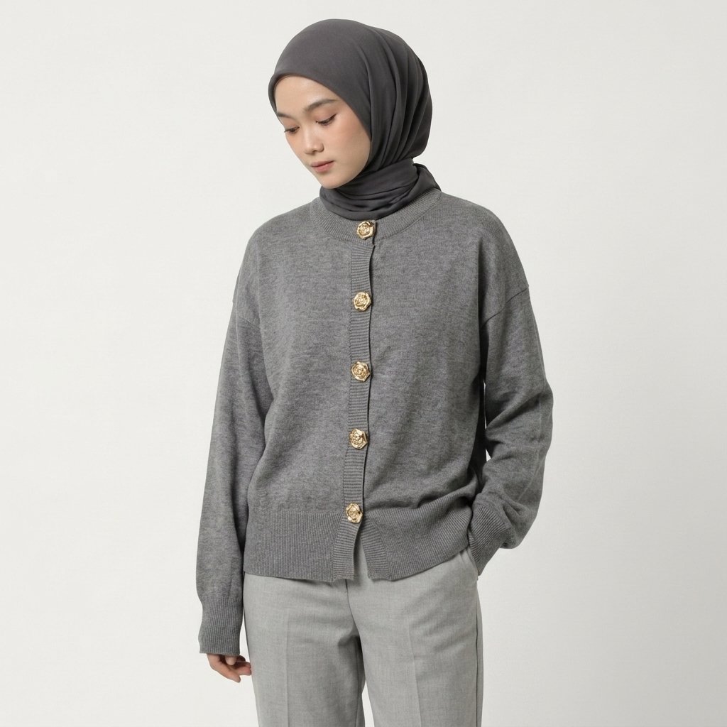 Delova Wardrobe - AMELIA CARDIGAN Knit Atasan Rajut Halus Premium