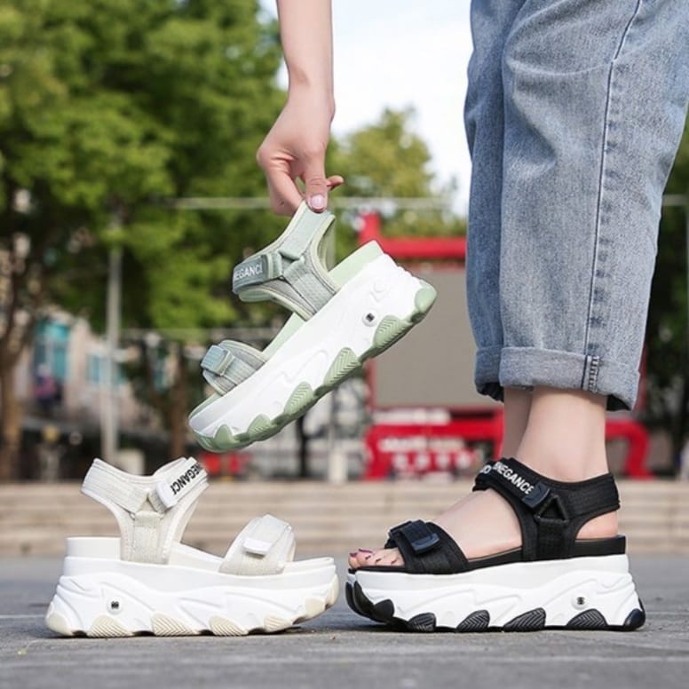 Sandal Tali Fashion Wanita Platform Korea Kekinian | CK538