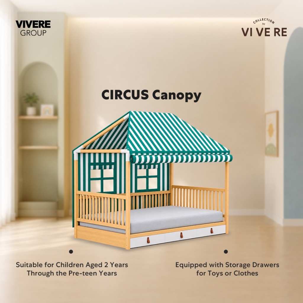 Kids by VIVERE Circus Canopy - Rumah Bermain Anak