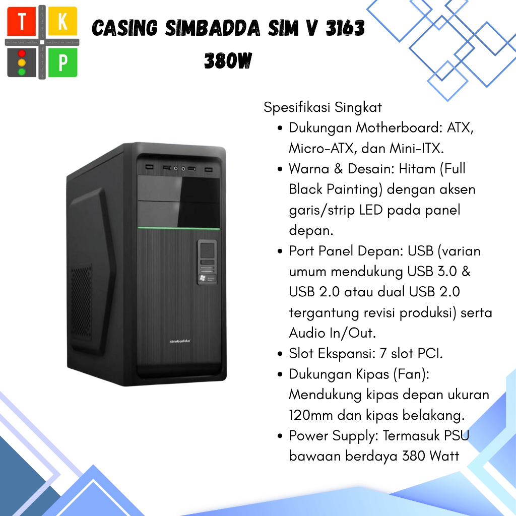 CASING SIMBADDA SIM V 3163 380W