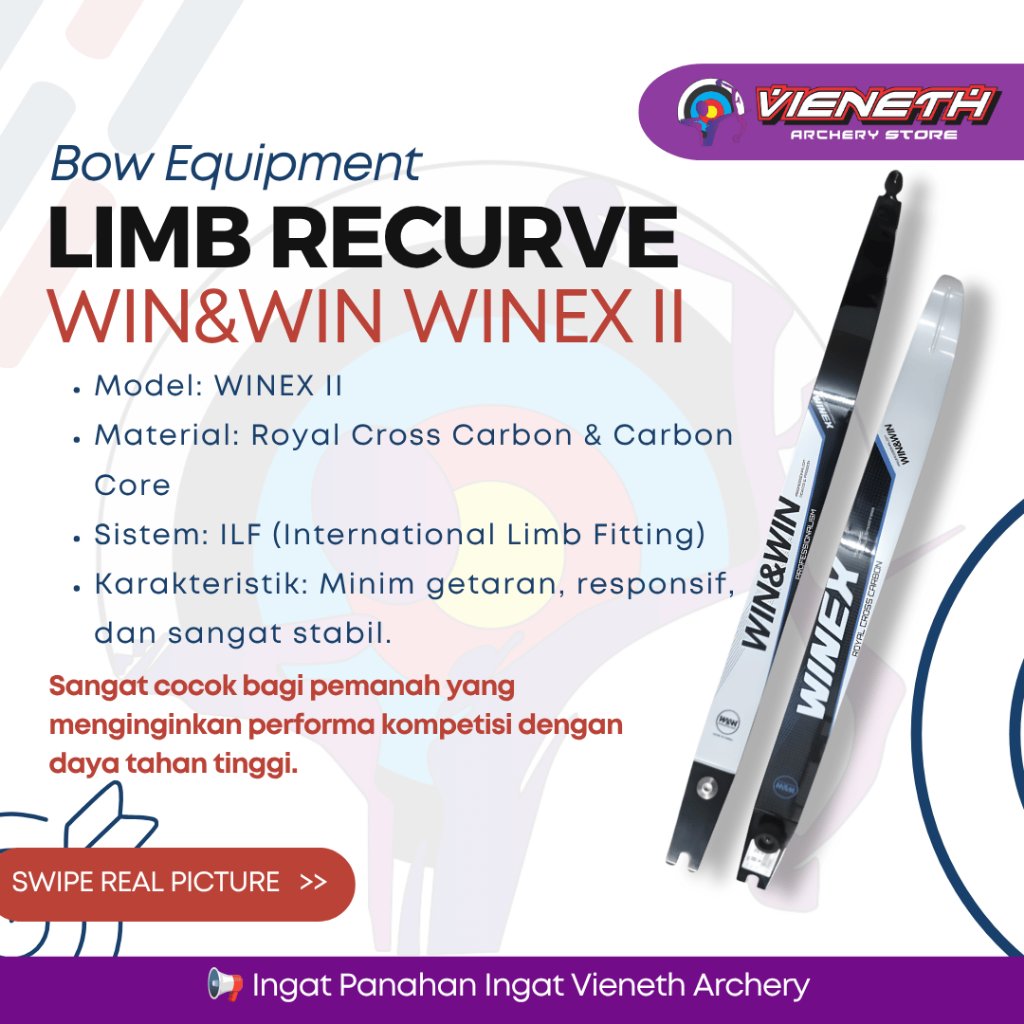 LIMB RECURVE WINWIN WINEX II - ALAT OLAHRAGA PANAHAN - WIAWIS