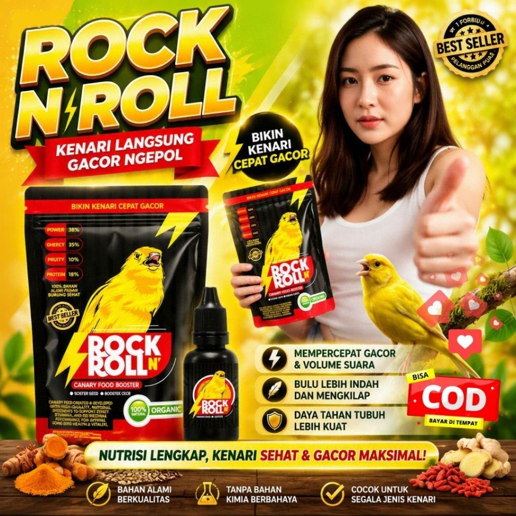 Vitamin burung kenari rock n roll paud muda jantan langsung gacor ngepol