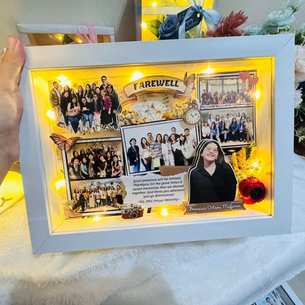 Bingkai Scrapframe 3D Custom wisuda pensiun farewell guru