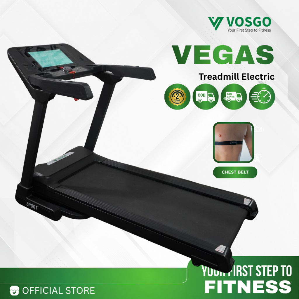 Alat Fitness Treadmill Elektrik Vosgo Vegas