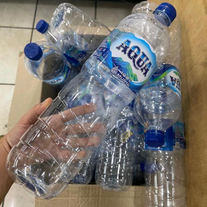 Botol Aqua bekas 1500 ml (10pcs)
