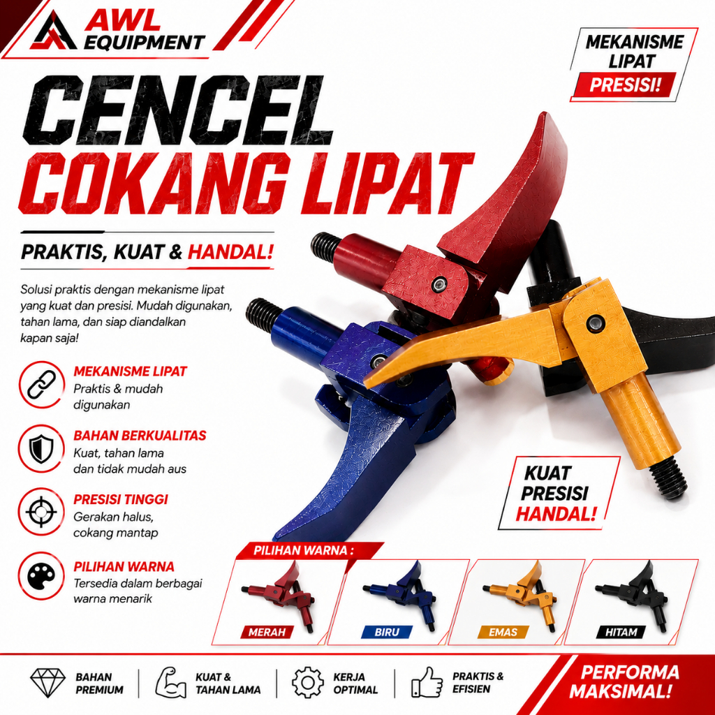 CANCEL KOKANG LIPAT WARNA WARNI PLUS BAUT TINGGAL PASANG
