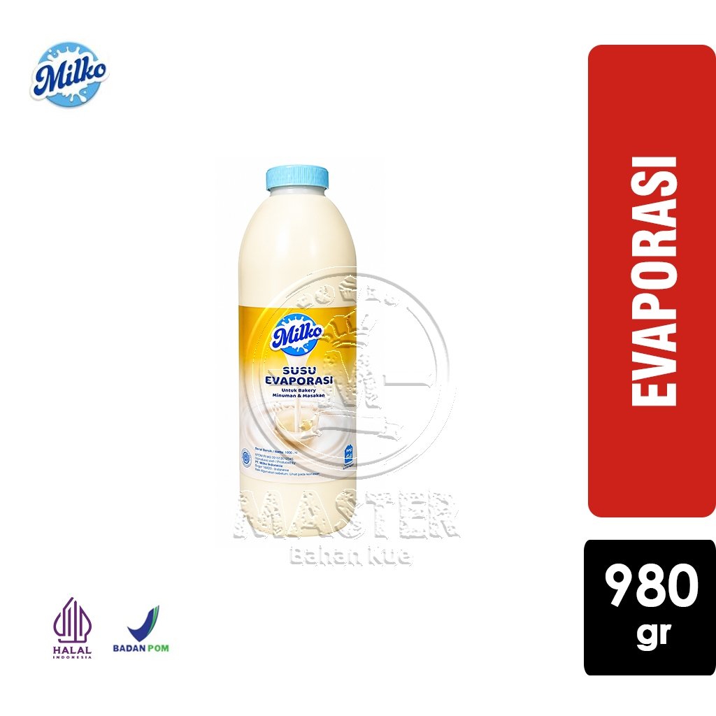 Milko Susu Evaporasi Gold Evaporated Milk [Botol 980 gr]