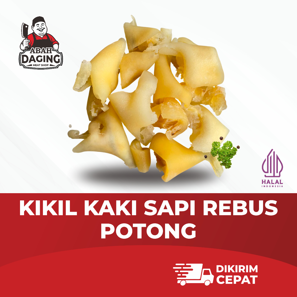 Kikil Kaki Sapi filet sudah di Rebus dan Potong