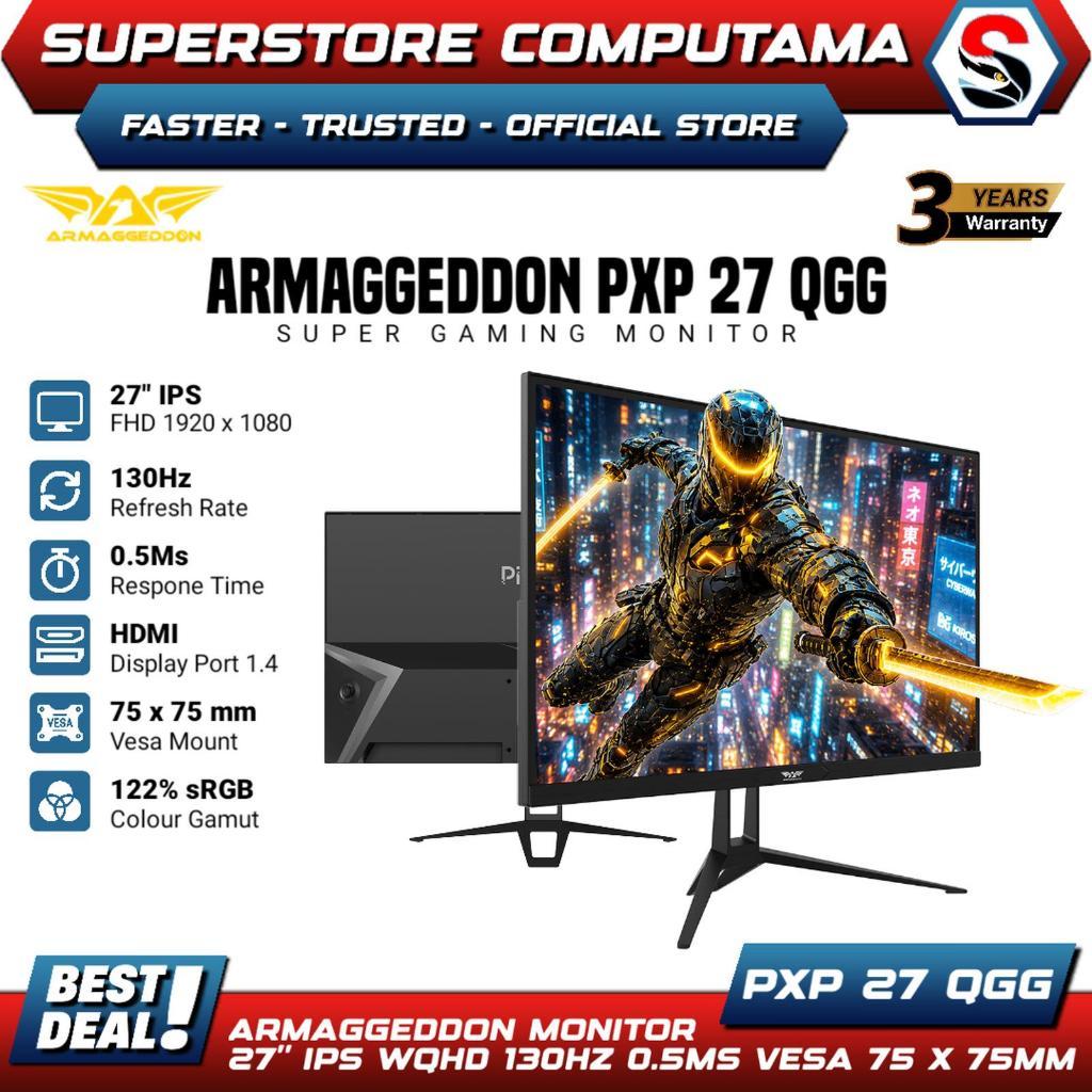 Armaggeddon PXP 27QGG / PXP27QGG / PXP-27QGG Monitor Gaming 27 Inch QHD 130Hz 10-bit Color Fast IPS 