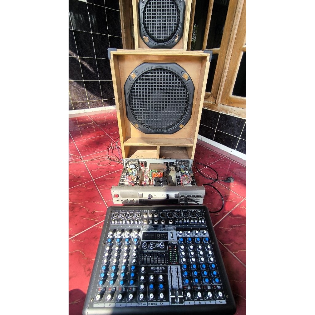 Paket Sound sistem rumahan audio mixer komplit tinggal pakai komponen berkualitas