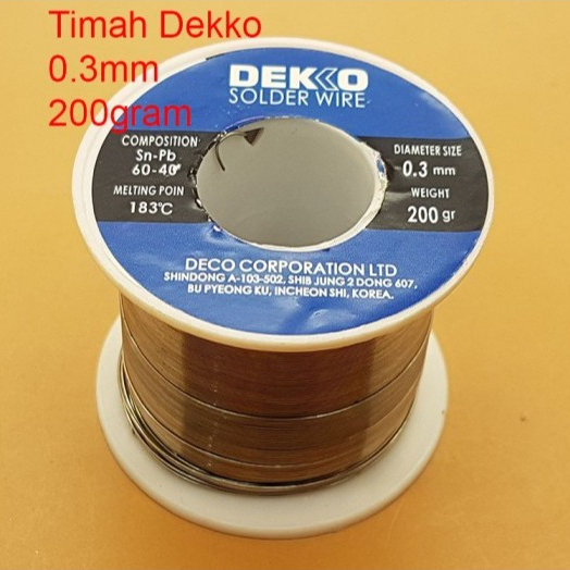 Timah Solder Dekko (Solder Tin)  - 200 Gram