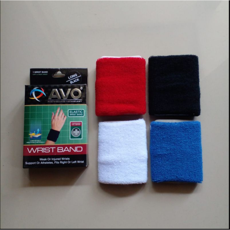 Wristband Avo Deker Pergelangan Tangan Original Sepak Bola Futsal Badminton Volly Olahraga