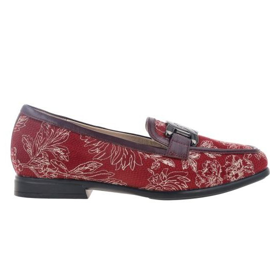 Bocorocco D. Valentia 05 Marrone - Sepatu Flat Loafers Wanita Embroidery