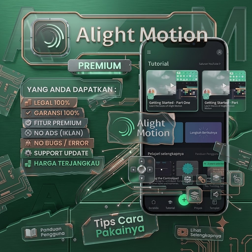ALIGHT MOTION PREMIUM PRO 1 TAHUN Bergaransi