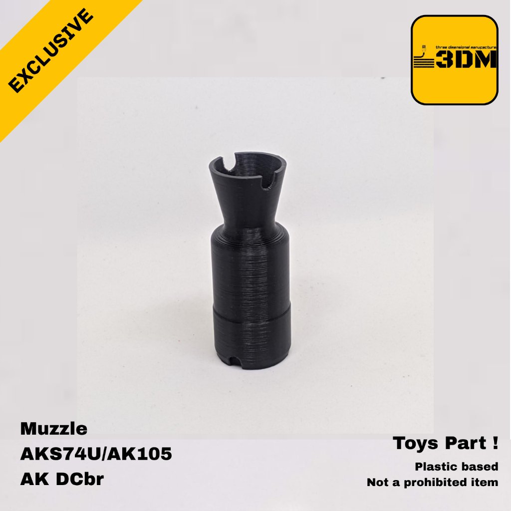 Kerajinan Plastik Muzzle 74U/105 Aksesoris untuk Mainan AK DCbr 3DP Art Kerajinan Mainan Dummy
