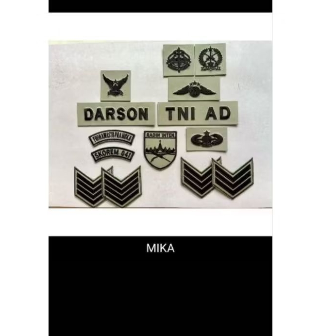 [MIKA]ATRIBUT TNI SAGE GREEN TERBARU
