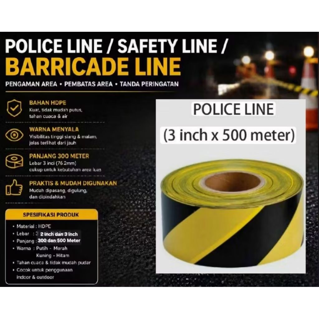 PoLice Line Garis Polisi/Safety Line/Barricade Line
