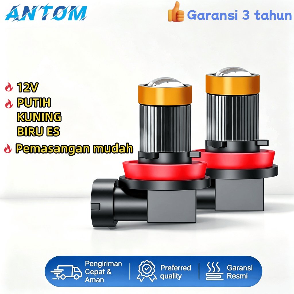 ANTOM Lampu Kabut Mobil Lensa  H8/H11 H16