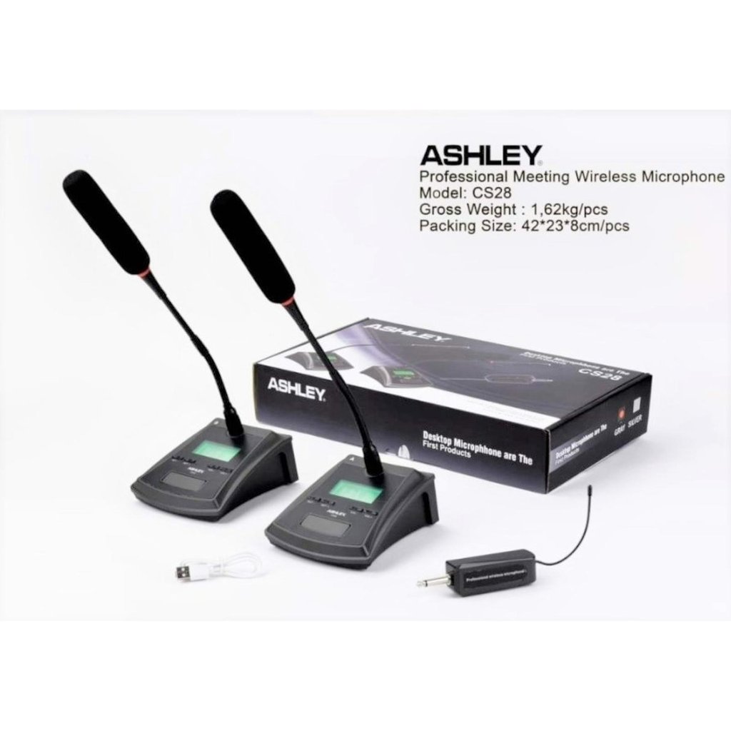 Mic Meja Wireless Ashley CS28 Original Mic Meja Podium Ashley CS 28
