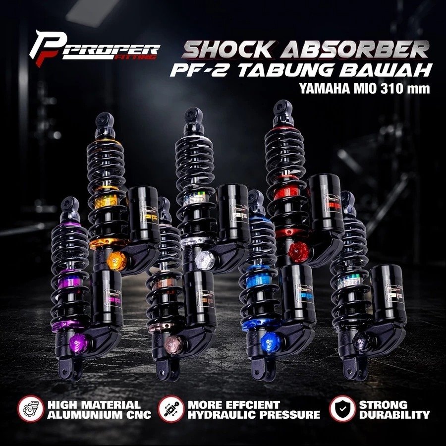 PROPER FITTING SHOCK ABSORBER PF-2 TABUNG BAWAH YAMAHA MIO 310MM