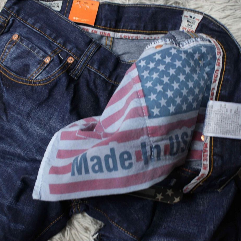 celana panjang pria denim 501 usa 100% original