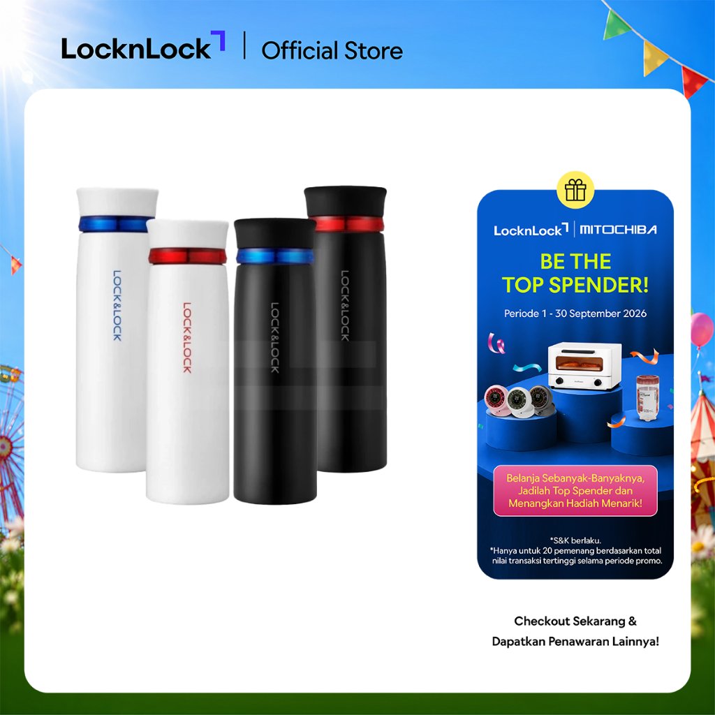 LocknLock Feather Light Ring Vacuum Tumbler 450Ml - LHC4131