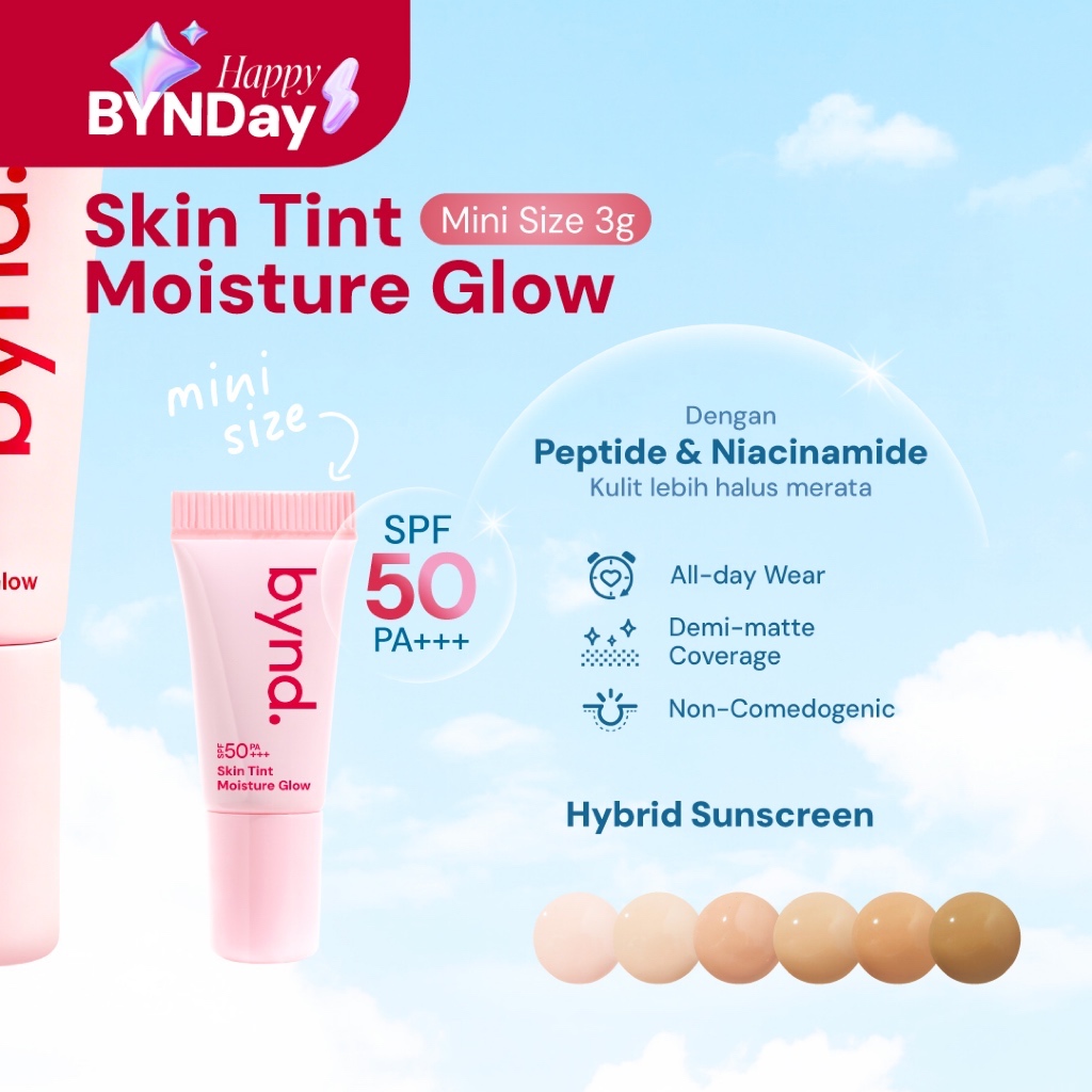 BYND Skin Tint Moisture Glow SPF50 PA+++ Travel Size 3g