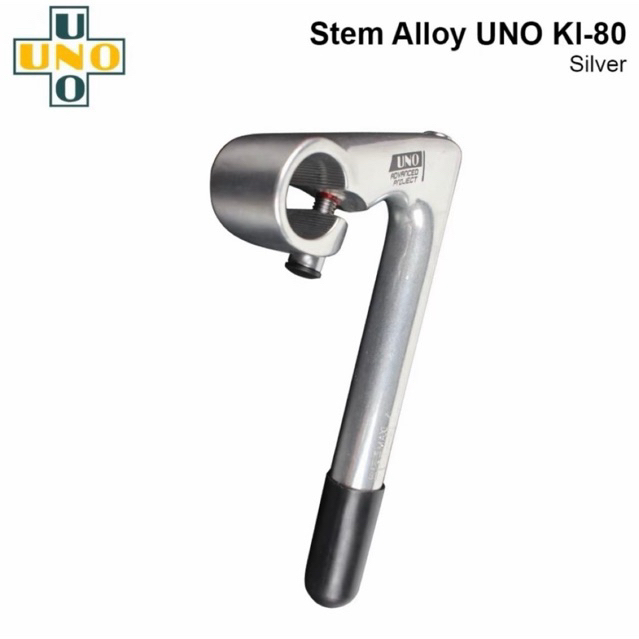 UNO Stem Alloy KI-80 Handle Sepeda Sport Silver