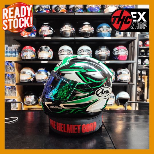 HELM ARAI RX7X GHOST GREEN SIZE S 2ND FULL FACE HELMET SECOND