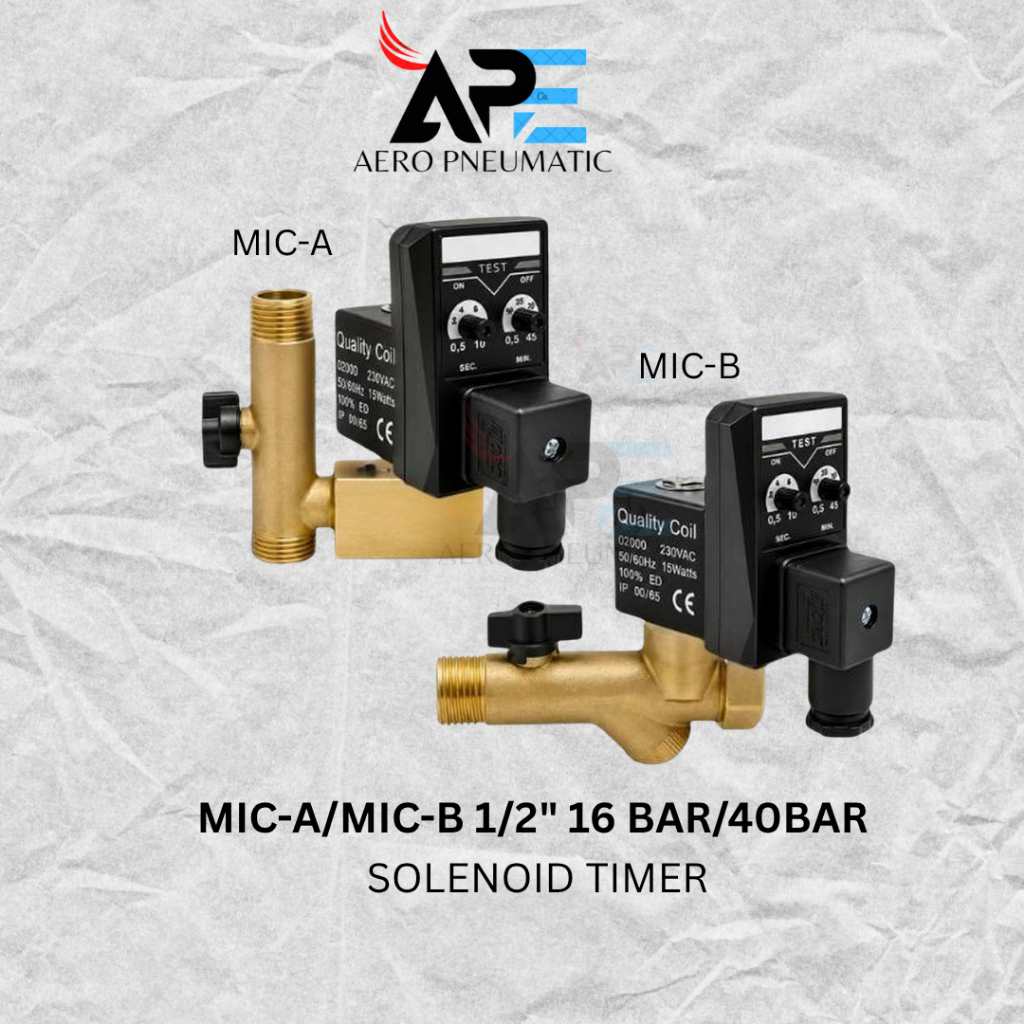 SOLENOID TIMER JORC MIC-A / MIC-B 1/2" 16Bar / 40Bar - 16 Bar MIC-A