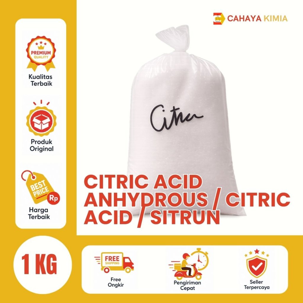 Citric Acid Anhydrous 1KG / Sitrun / Asam Sitrat Anhidrous / Citric Anhydrat