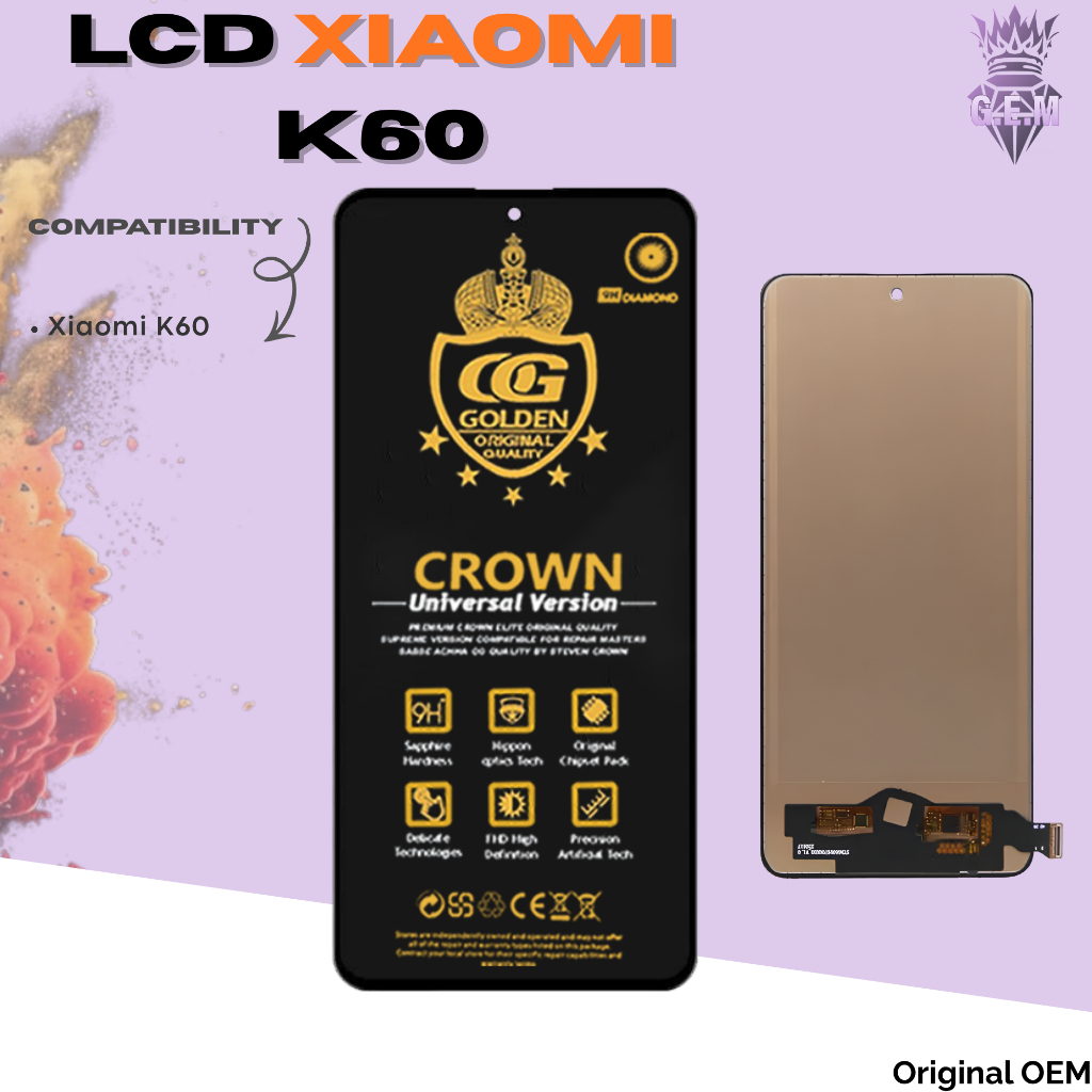 LCD XIAOMI REDMI K60 / LCD REDMI K60 FULLSET COMPLETE