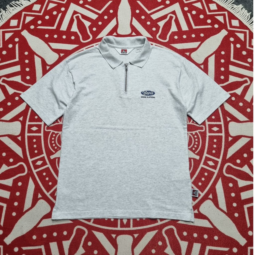 Ben Davis half zip polo shirt