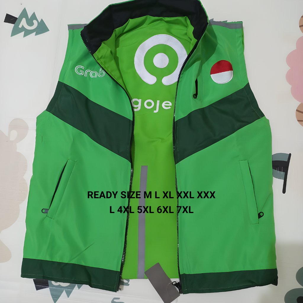 ROMPI GRAB GOJEK BISA BOLAK BALIK AMAN VERMUK TERSEDIA SIZE JUMBO M L XL XXL XXXL 4XL 5XL 6XL 7XL