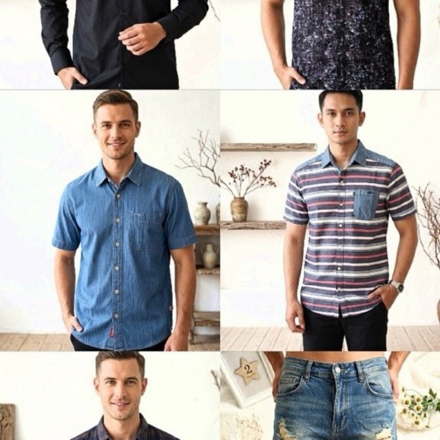 PRELOVED KEMEJA PRIA,Preloved kaos pria, Celana Pria