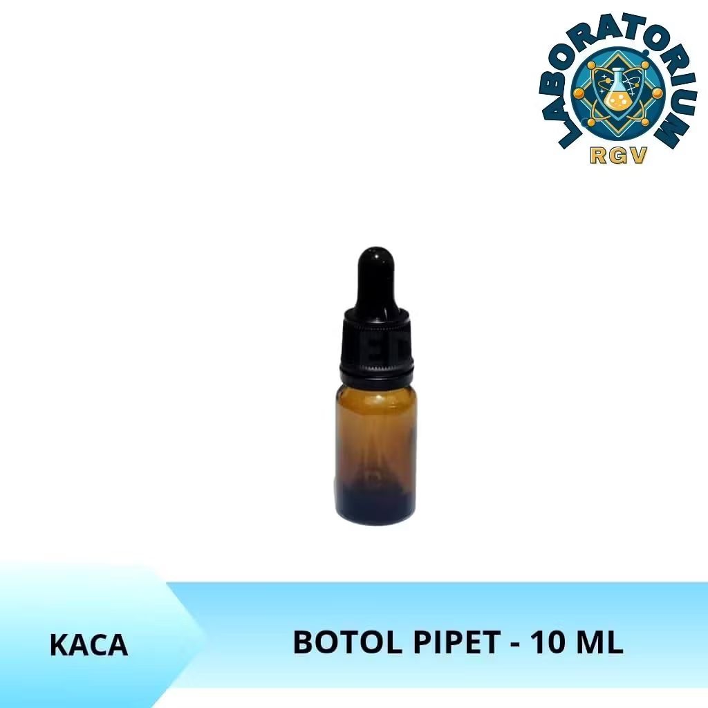 Botol Pipet 10ml Kaca - Botol Kaca Pipet 10ml / Botol Serum 10ml