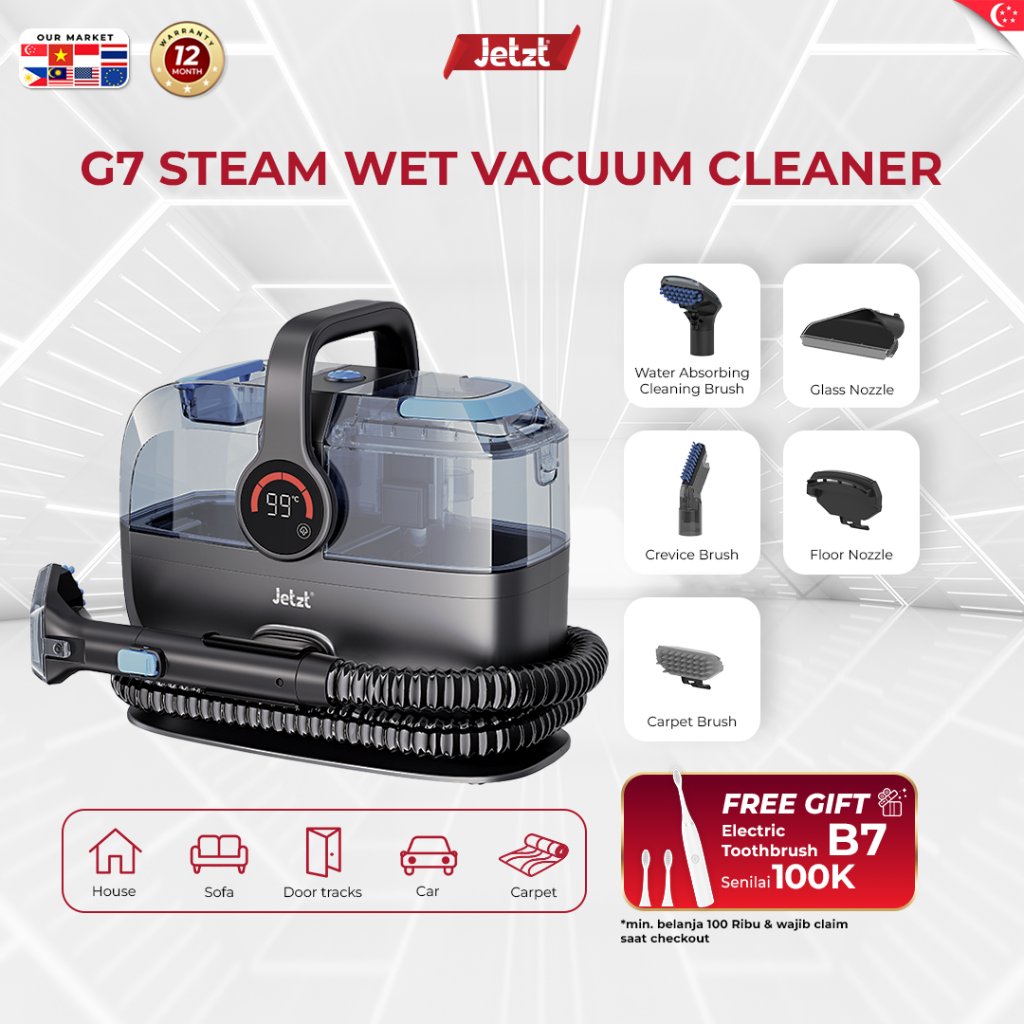 Steam Wet Vacuum Cleaner Pembersih Sofa Karpet dan Mobil