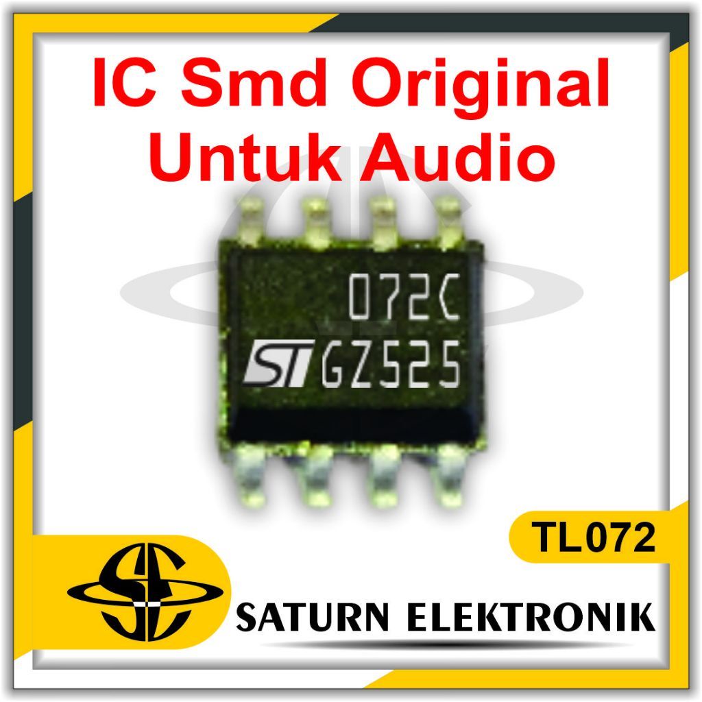 IC TL072 TL072C 072C Smd Original Untuk Audio