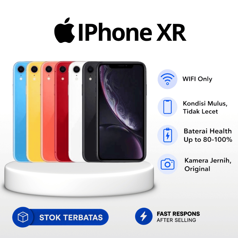 HP XR Apple Iphone Xr 64GB 128GB IP XR Wifionly Second Original Inter Dijamin Termurah 100% XR