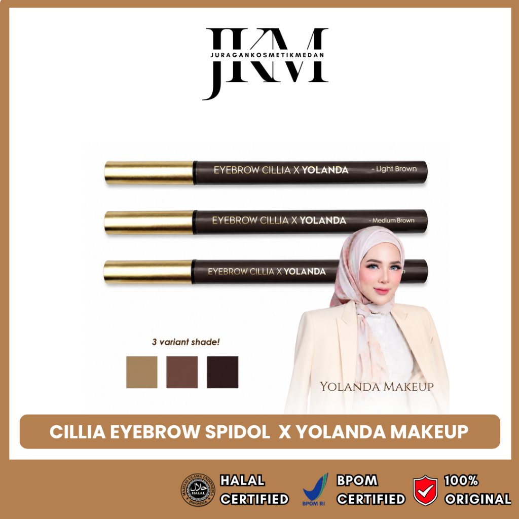 CILLIA EYEBROW SPIDOL ALIS CILLIA X YOLANDA MAKEUP SPIDOL ALIS WATERPROOF EYEBROW SPIDOL WATERPROOF 