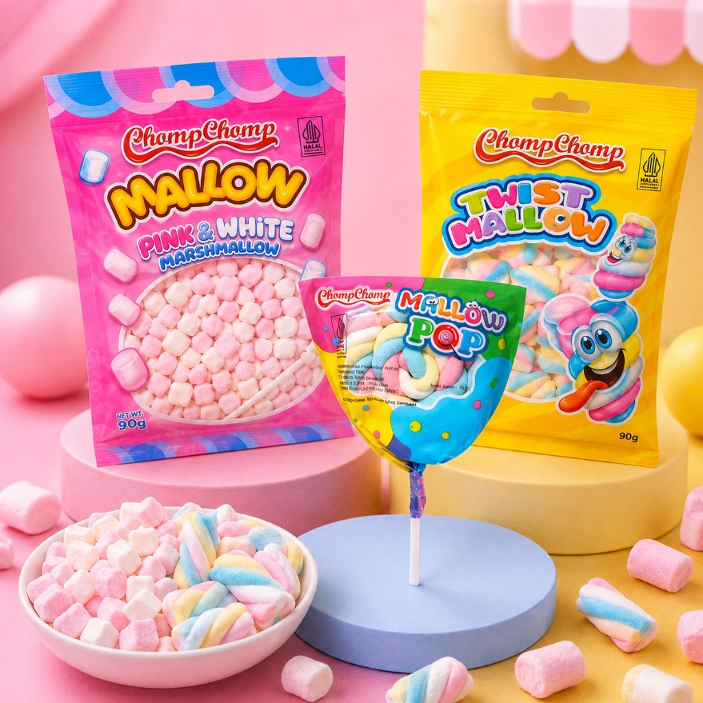 Chomp Chomp Twist/Mallow Marshmallow 60gr - ChompChomp Mallow / Chomp Chomp Marshmallow