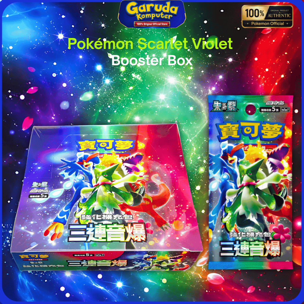 Pokemon Scarlet Violet Triple Beat Booster Box Chinese Version Pokemon TCG Original SV1A Pokemon Car