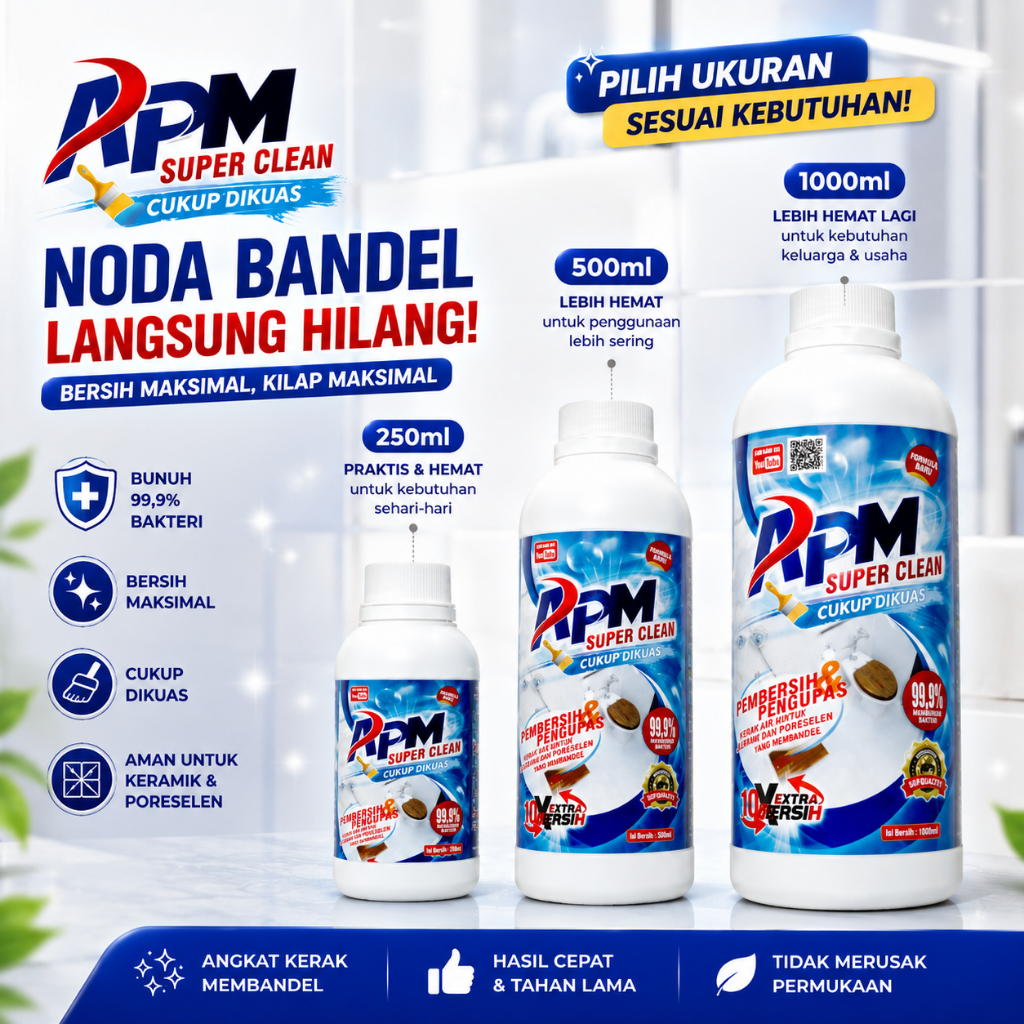 PEMBERSIH KLOSET APM SUPER CLEAN KAMAR MANDI