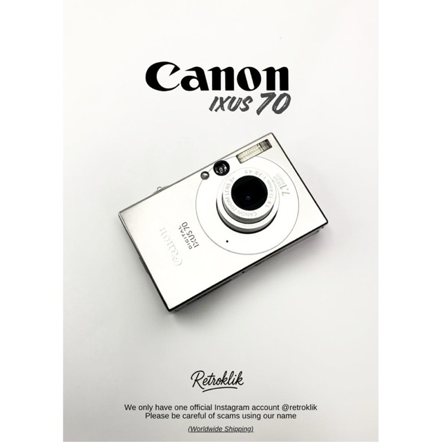 Kamera Digicam Canon Ixus 70