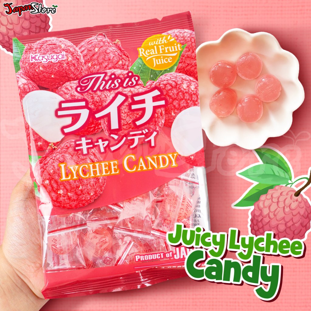 Kasugai Lychee Candy [Permen Leci]