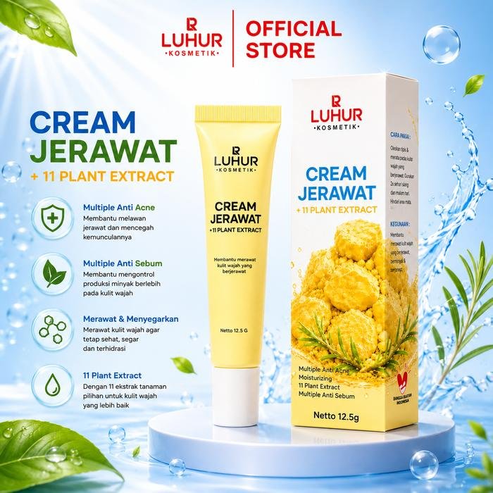 Luhur Cream Jerawat (Acne Cream) 12,5gr