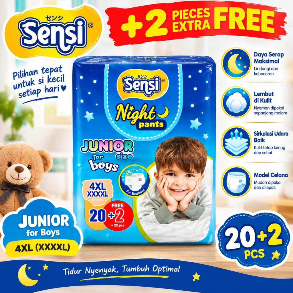 Sensi Junior Boys 4XL, Sensi Night Junior Boys 4XL